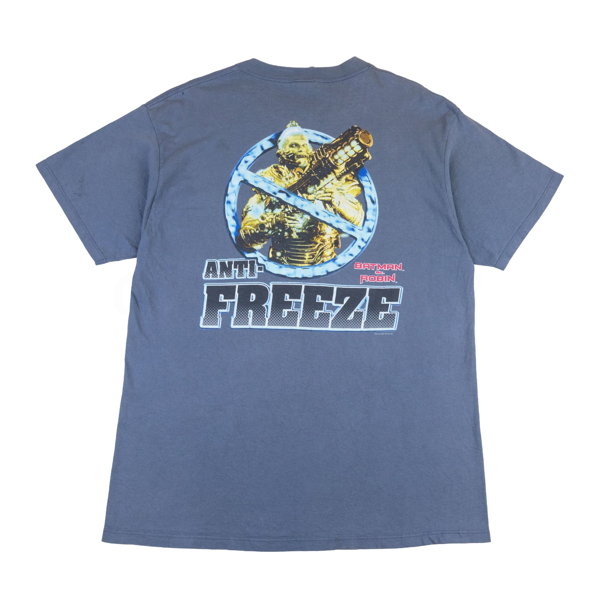 Vintage Blue Batman And Robin Anti-Freeze Tee (1997)
