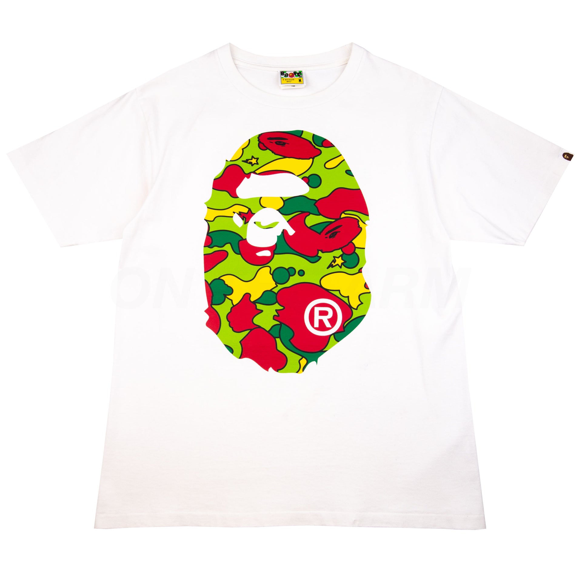 Bape White Multi-Sta Ape Head Tee PRE-OWNED