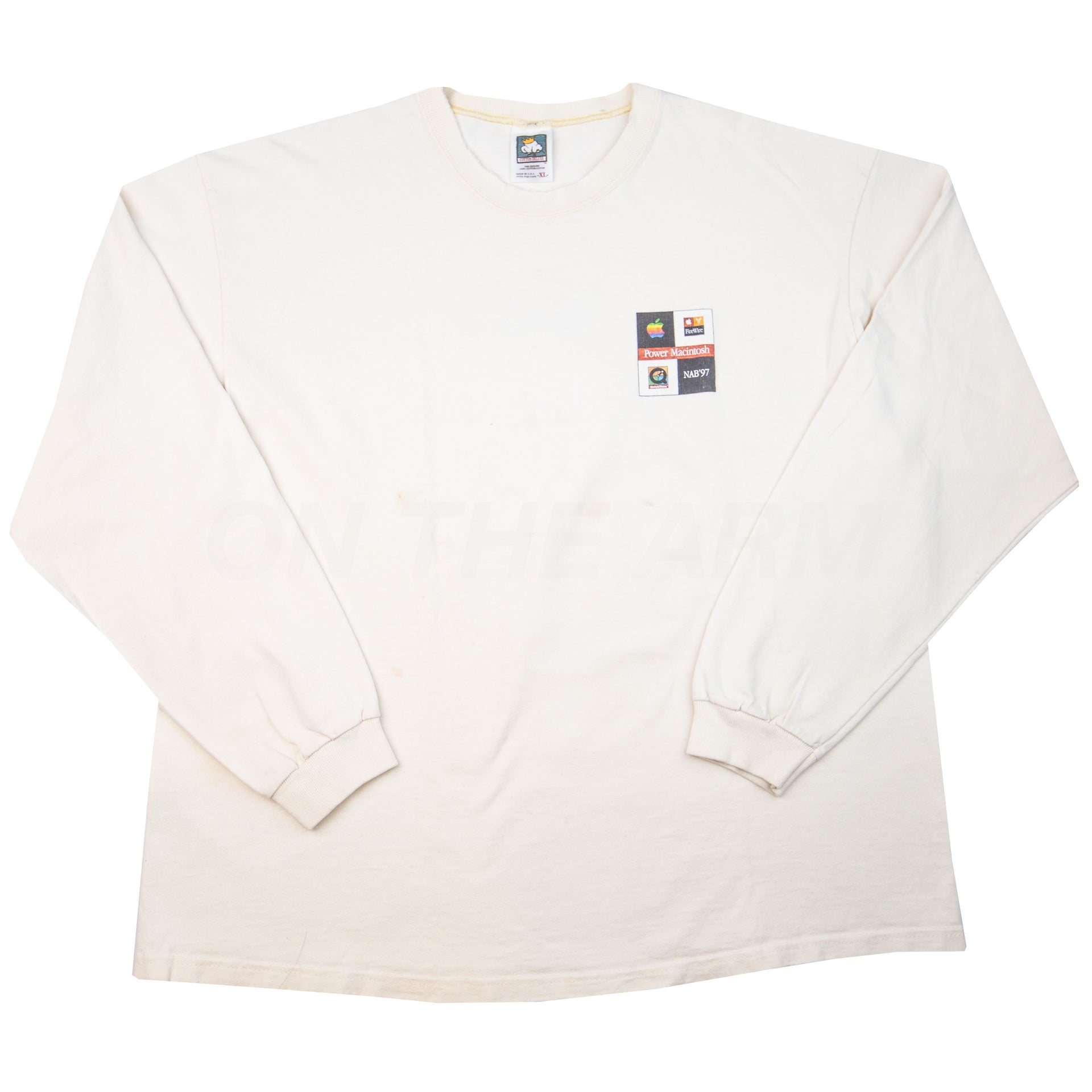 Vintage White Apple Multimedia L/S (1990's)