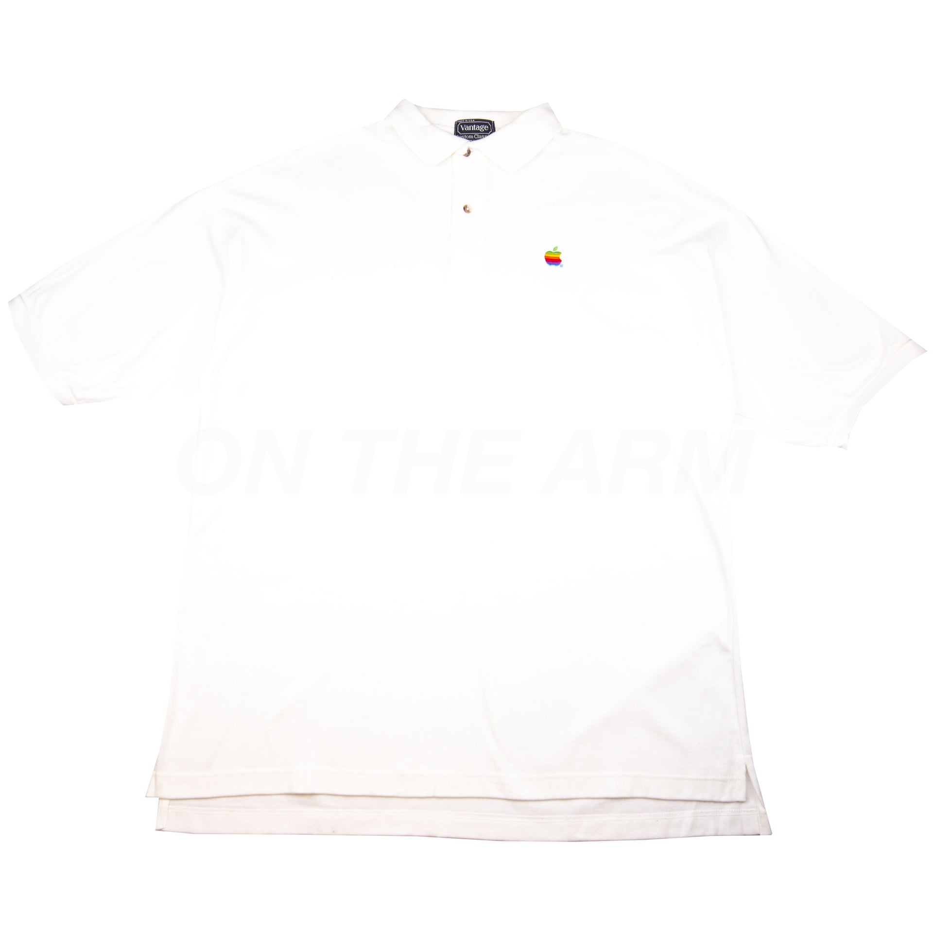 Vintage White Apple Polo (2000's)