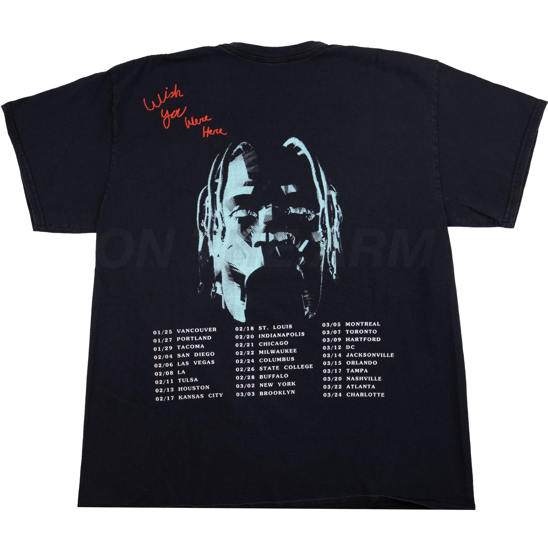 Travis Scott Black Astroworld Tour Tee PRE-OWNED