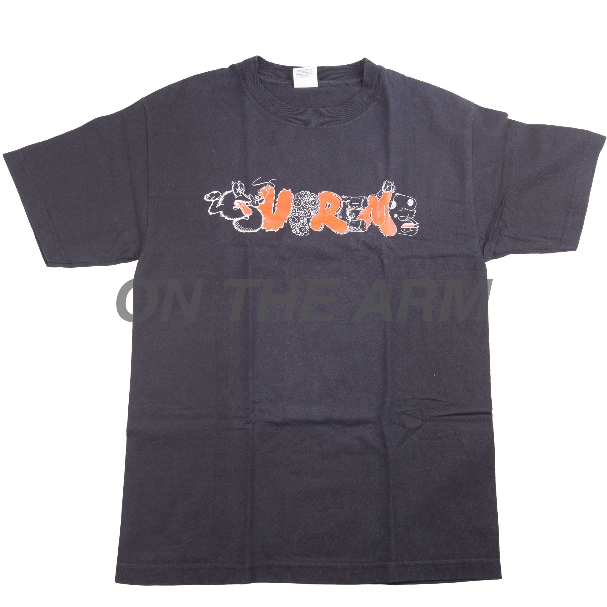 Supreme Black OriginalFake Kaws Tee