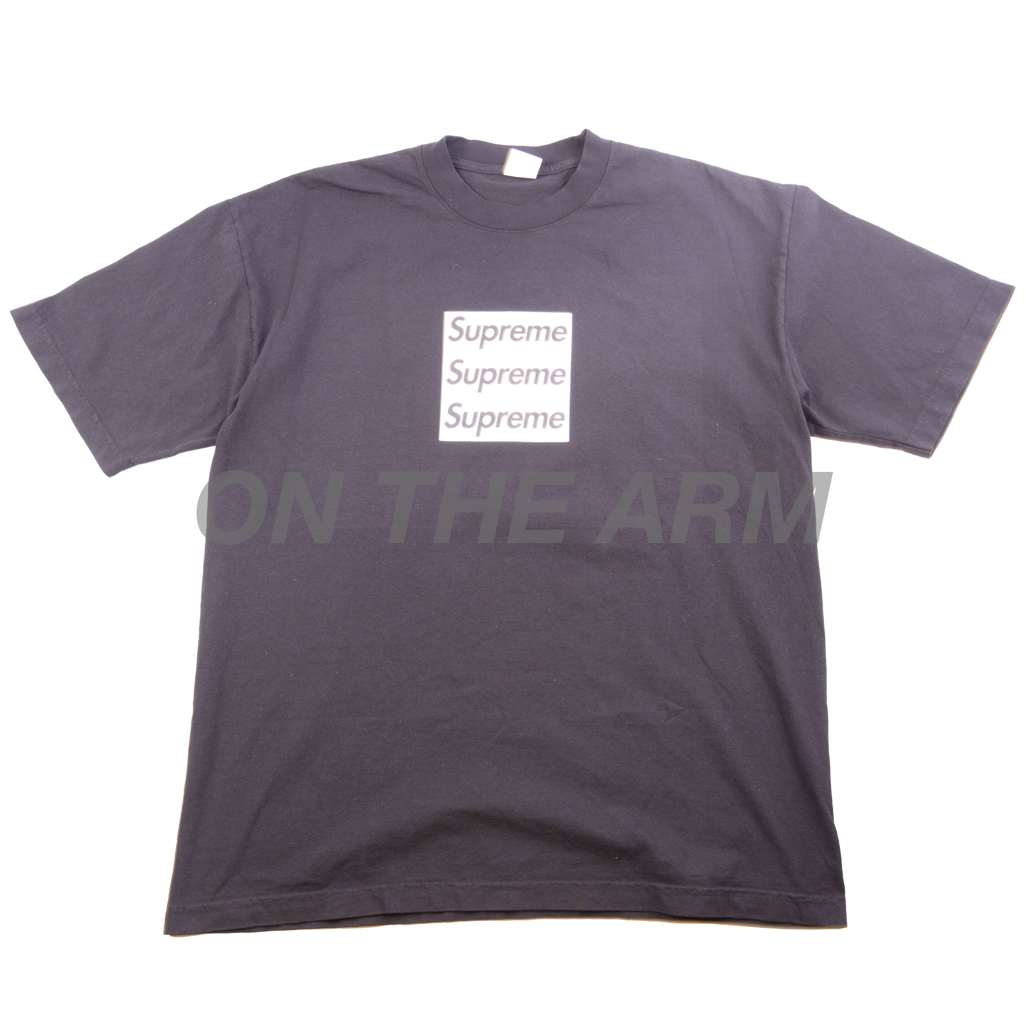 AssPizza Black/White Triple Box Logo Tee PRE-OWNED