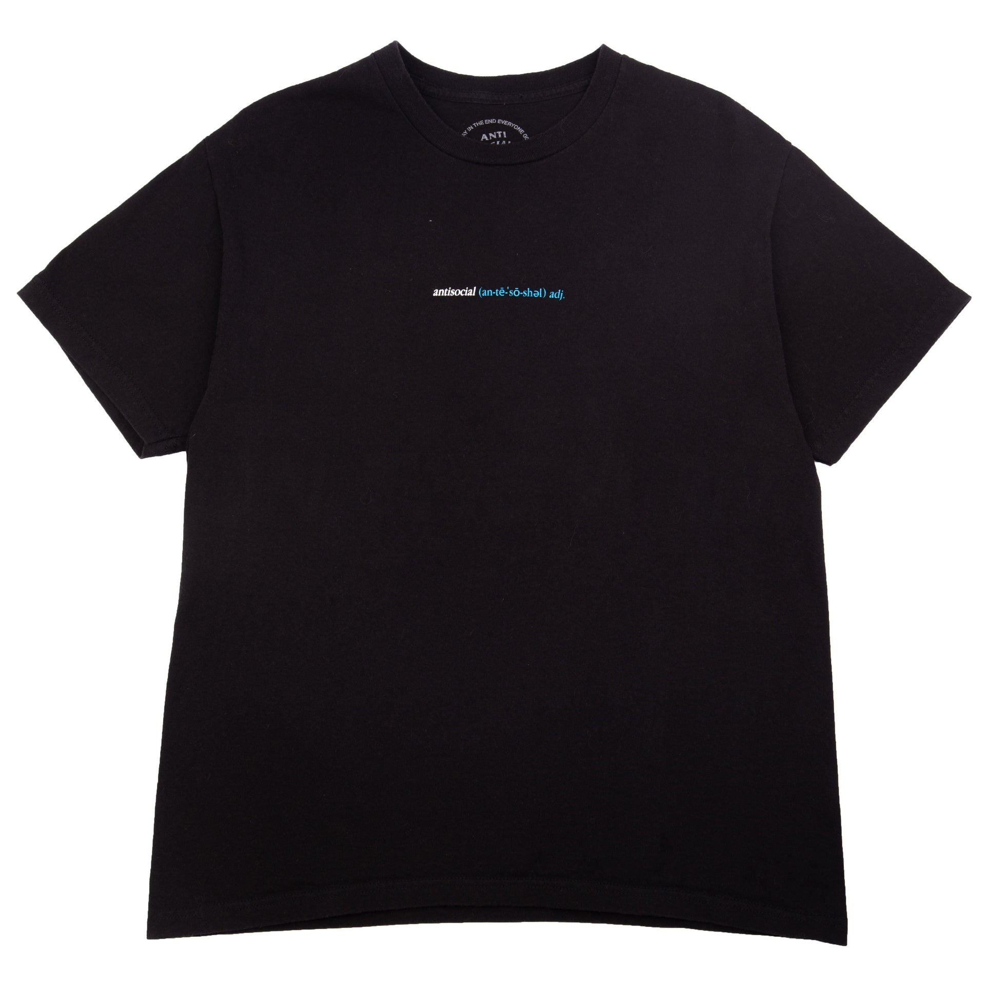 Anti Social Social Club Black Definition Tee PRE-OWNED