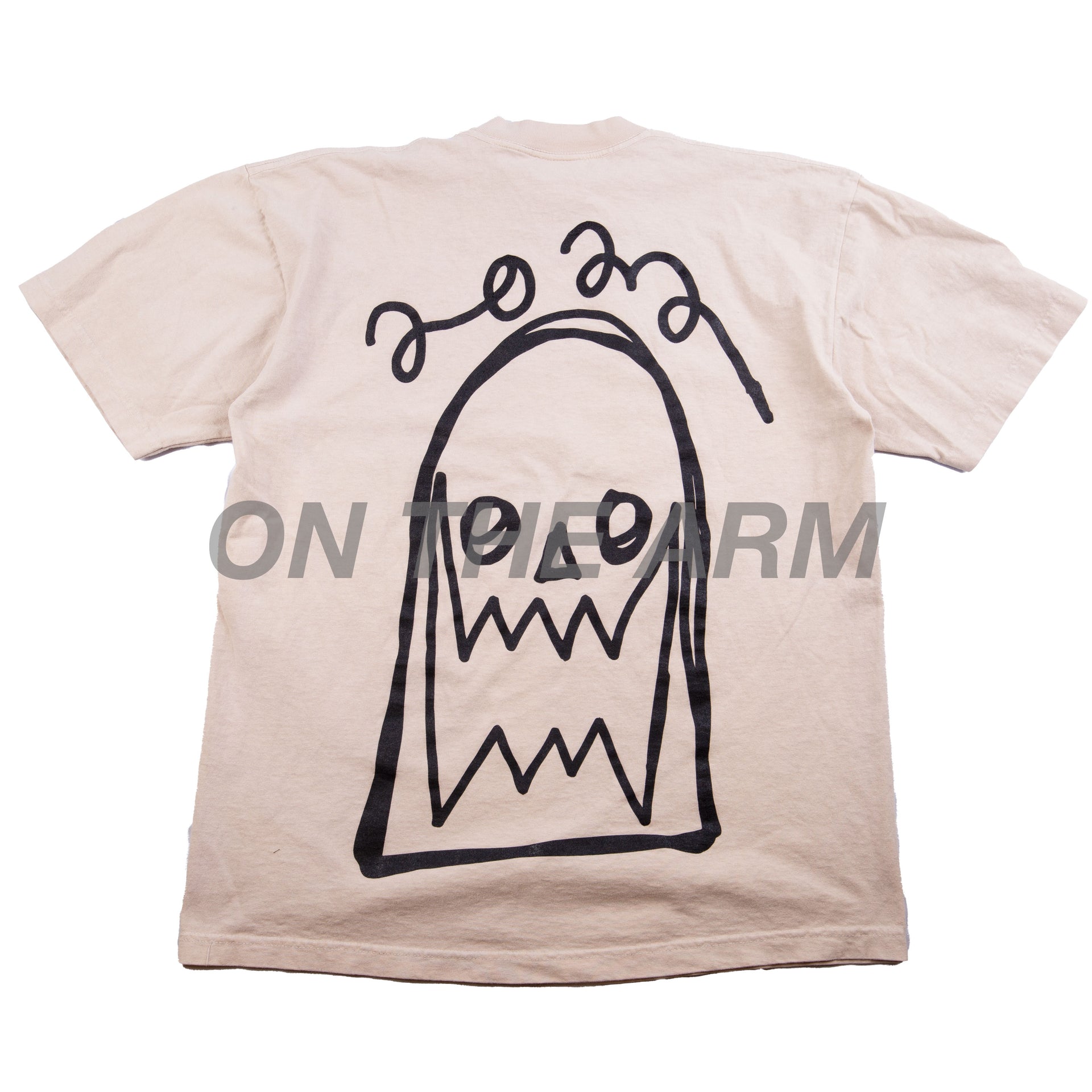 Asspizza Khaki Triple Box Logo Tee PRE-OWNED