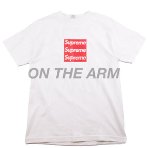 Asspizza White Triple Box Logo Tee