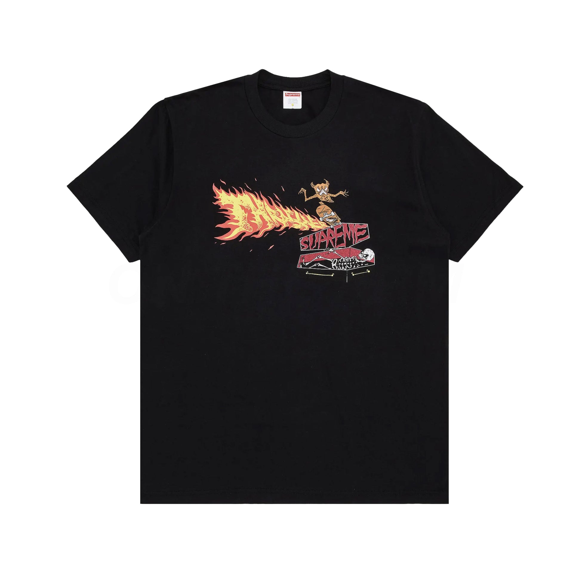 Supreme Black Thrasher Back Tail Tee