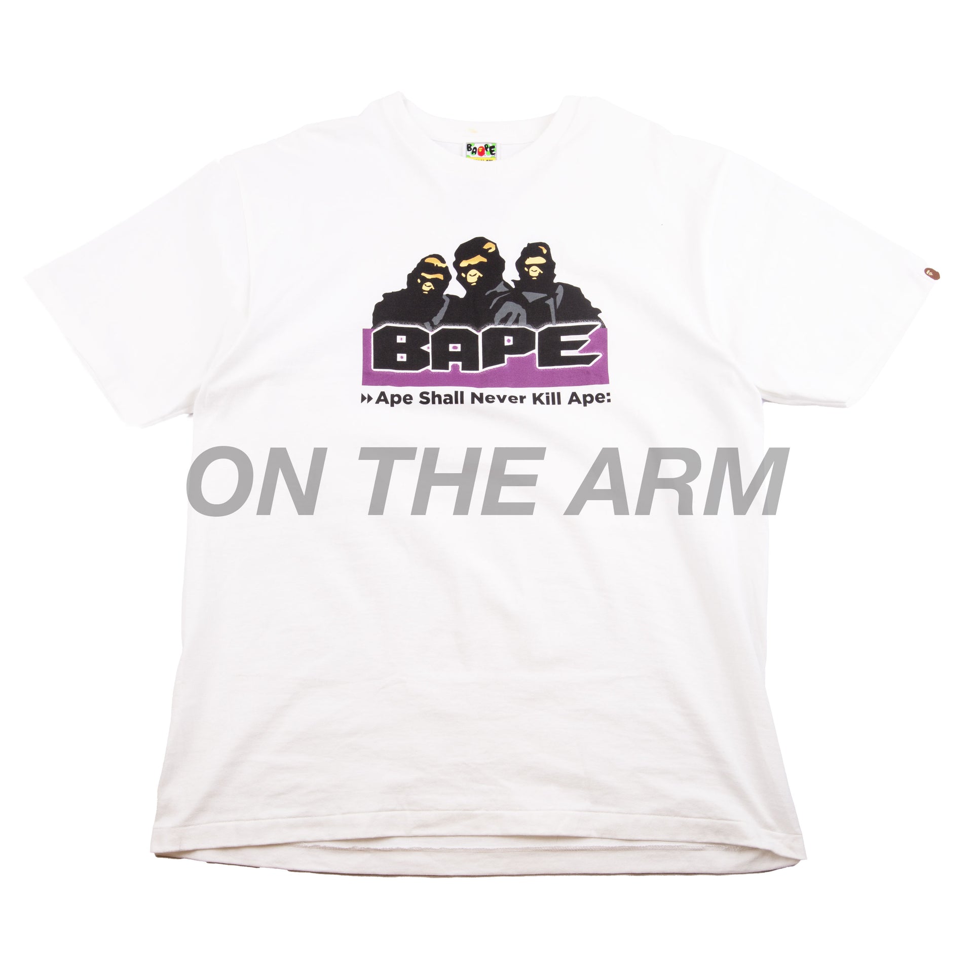 Bape White ASNKA Tee PRE-OWNED