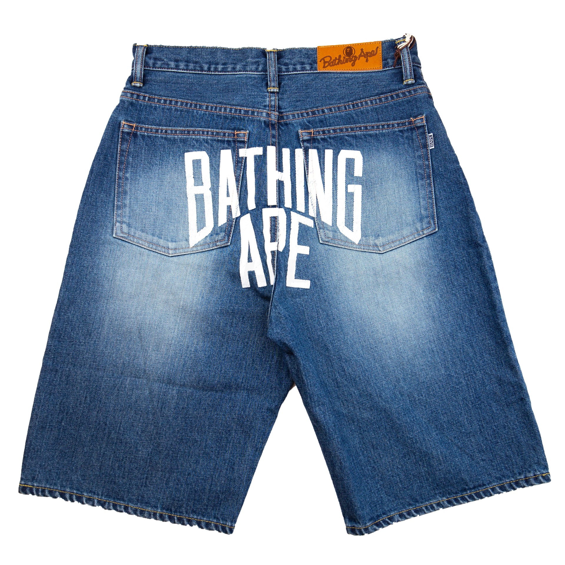 Bape Blue Denim Shorts
