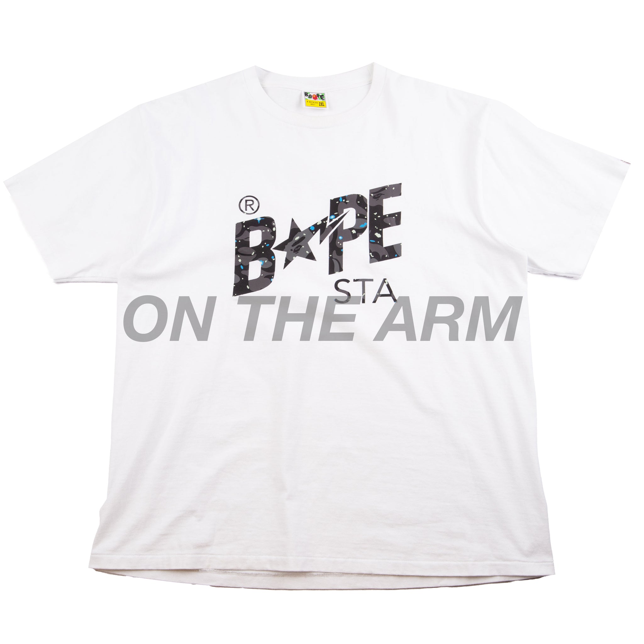 Bape White Space Camo Sta Tee PRE-OWNED
