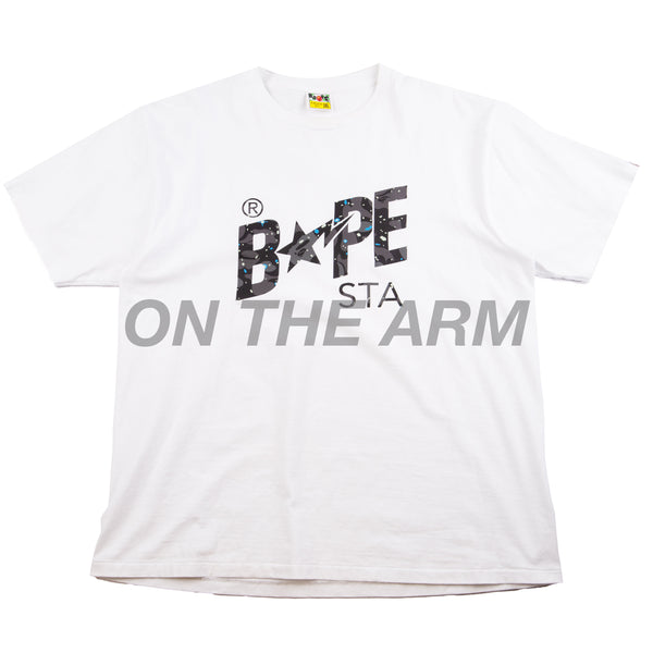 Bape White Space Camo Sta Tee PRE-OWNED