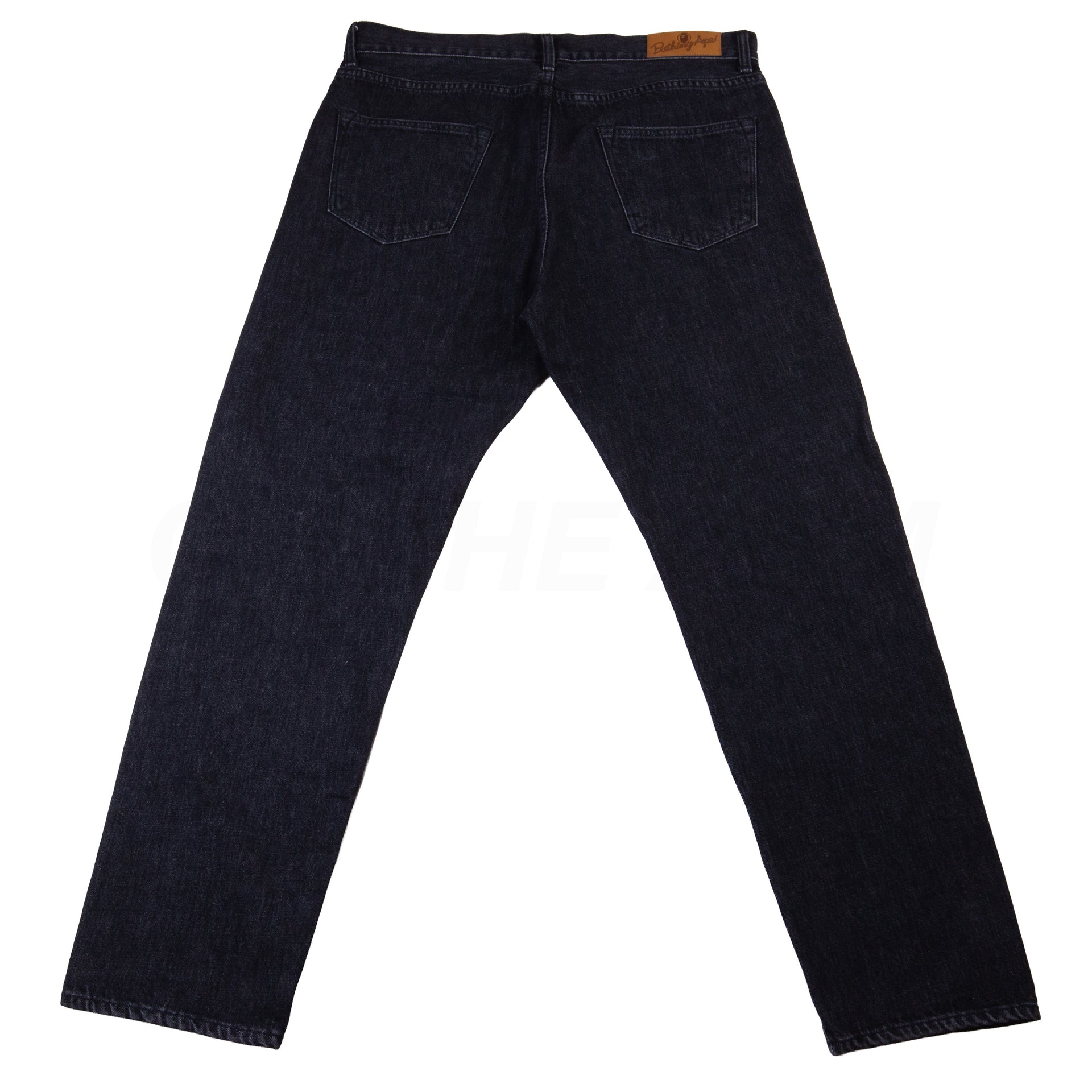 Bape Washed Black Shark Denim Pants PRE-OWNED