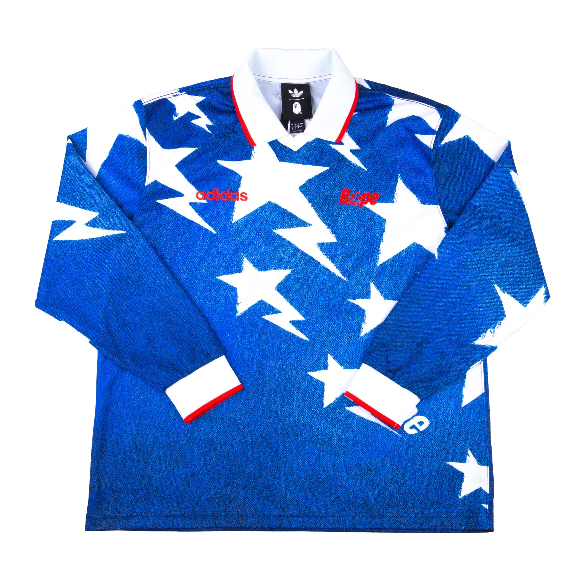 Bape Blue Adidas LSL Star Jersey