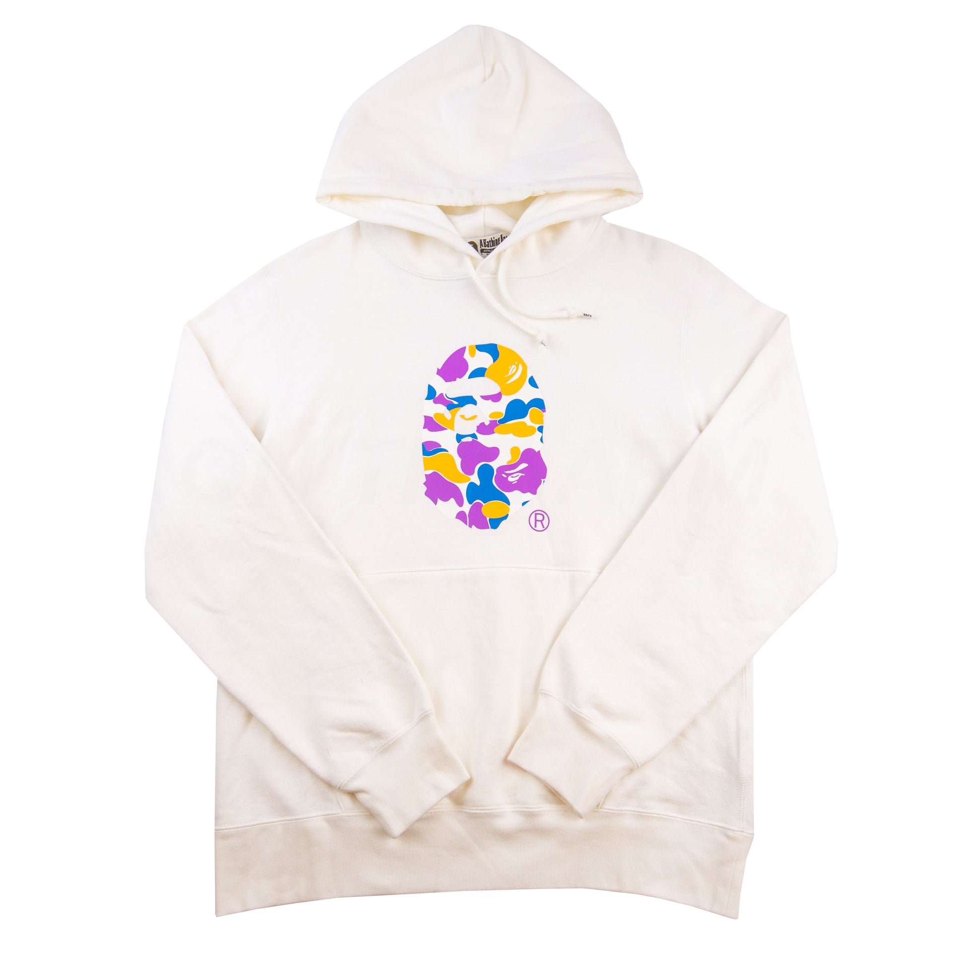 Bape White ASSC LA Opening Hoodie PRE-OWNED