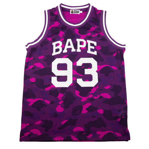 Bape Purple Color Camo Basketball Jersey PRE-OWNED