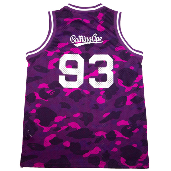 Bape Purple Color Camo Basketball Jersey PRE-OWNED