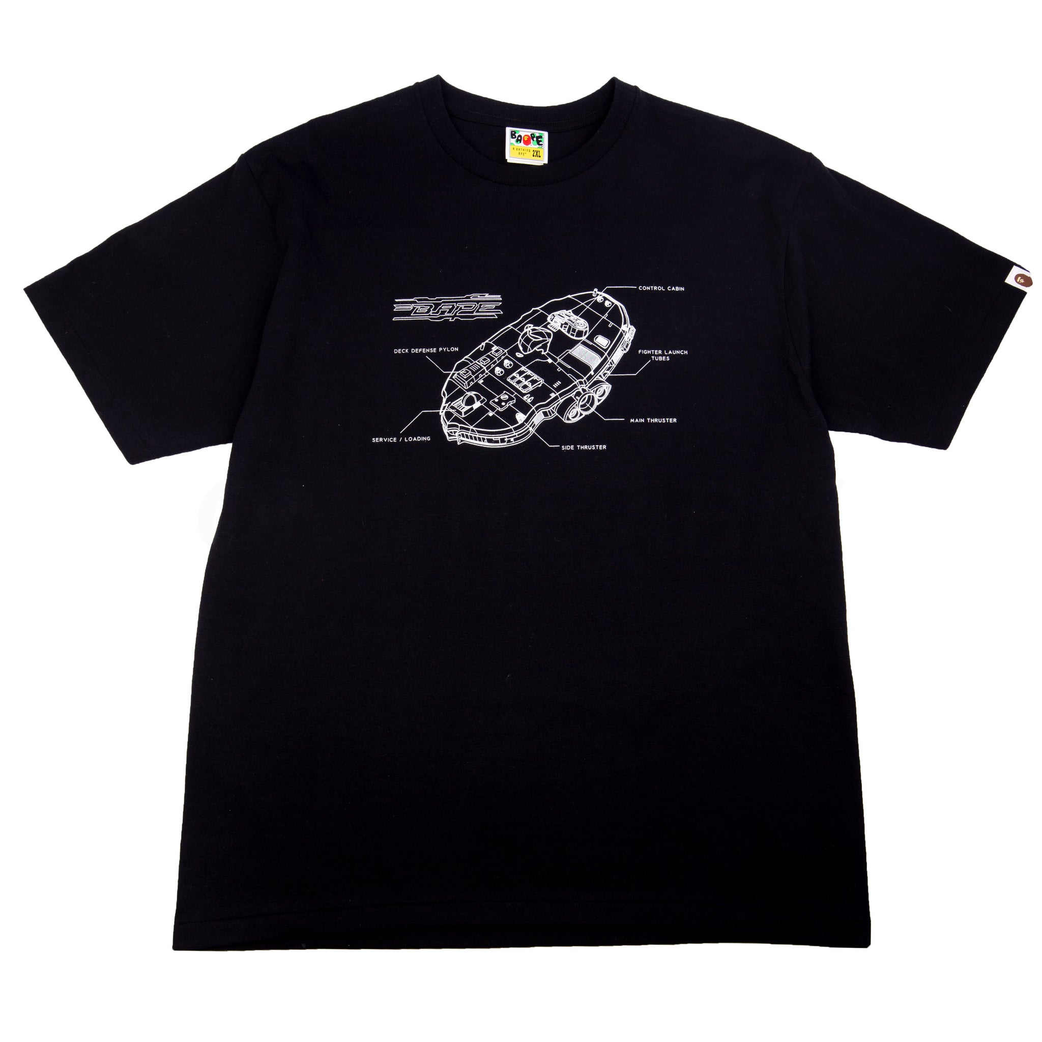 Bape Black Blueprint Tee