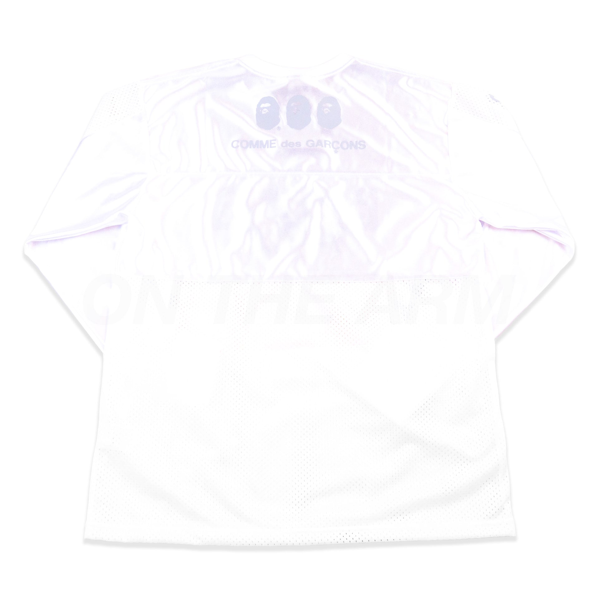 Bape White CDG Osaka L/S Jersey