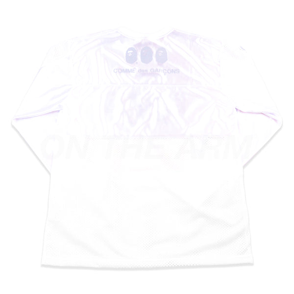 Bape White CDG Osaka L/S Jersey