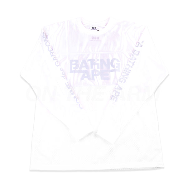 Bape White CDG Osaka L/S Jersey