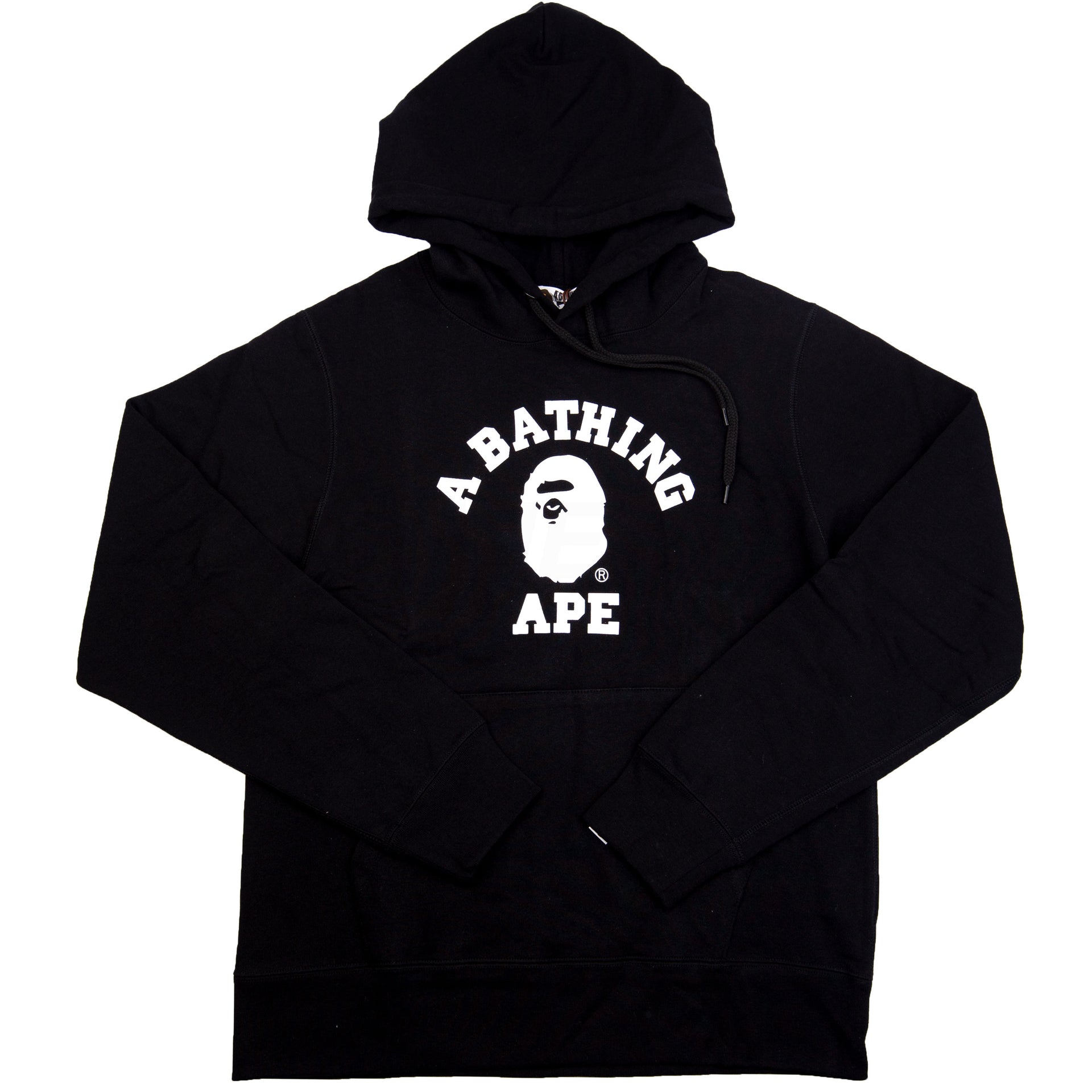 Bape Black College Hoodie