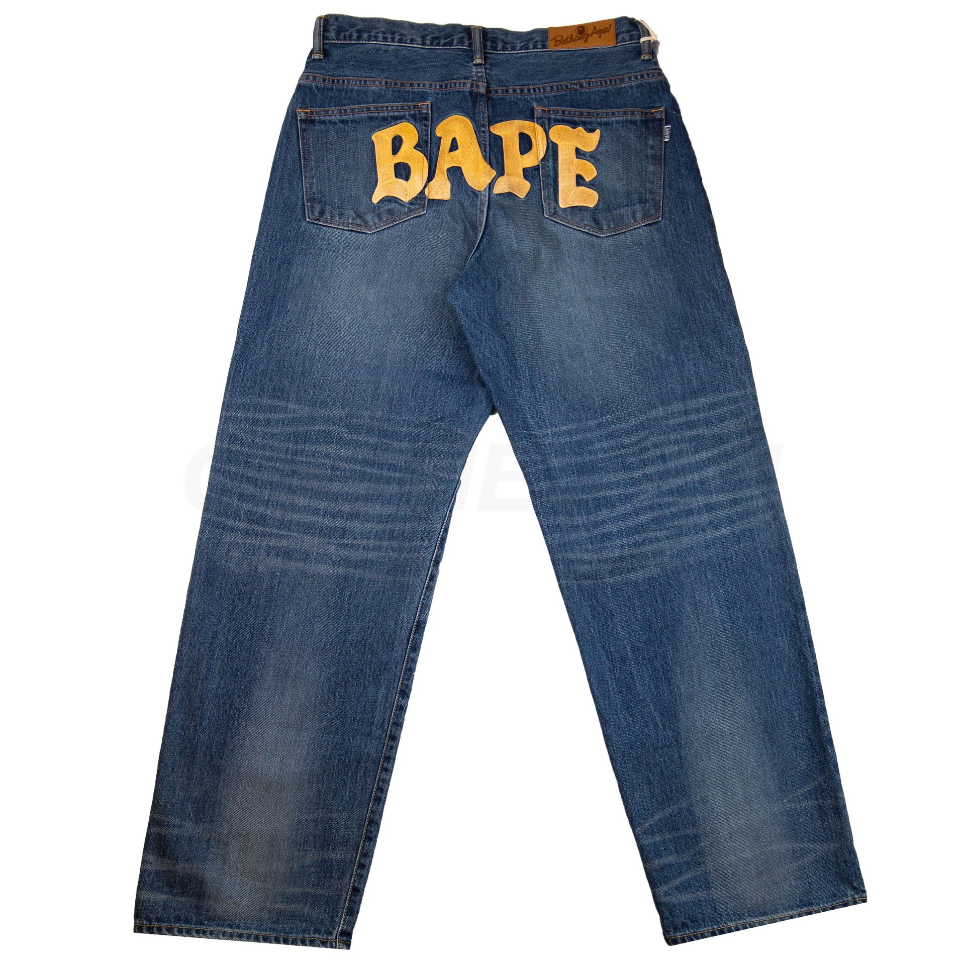 Bape Dark Blue Chainstitch Denim
