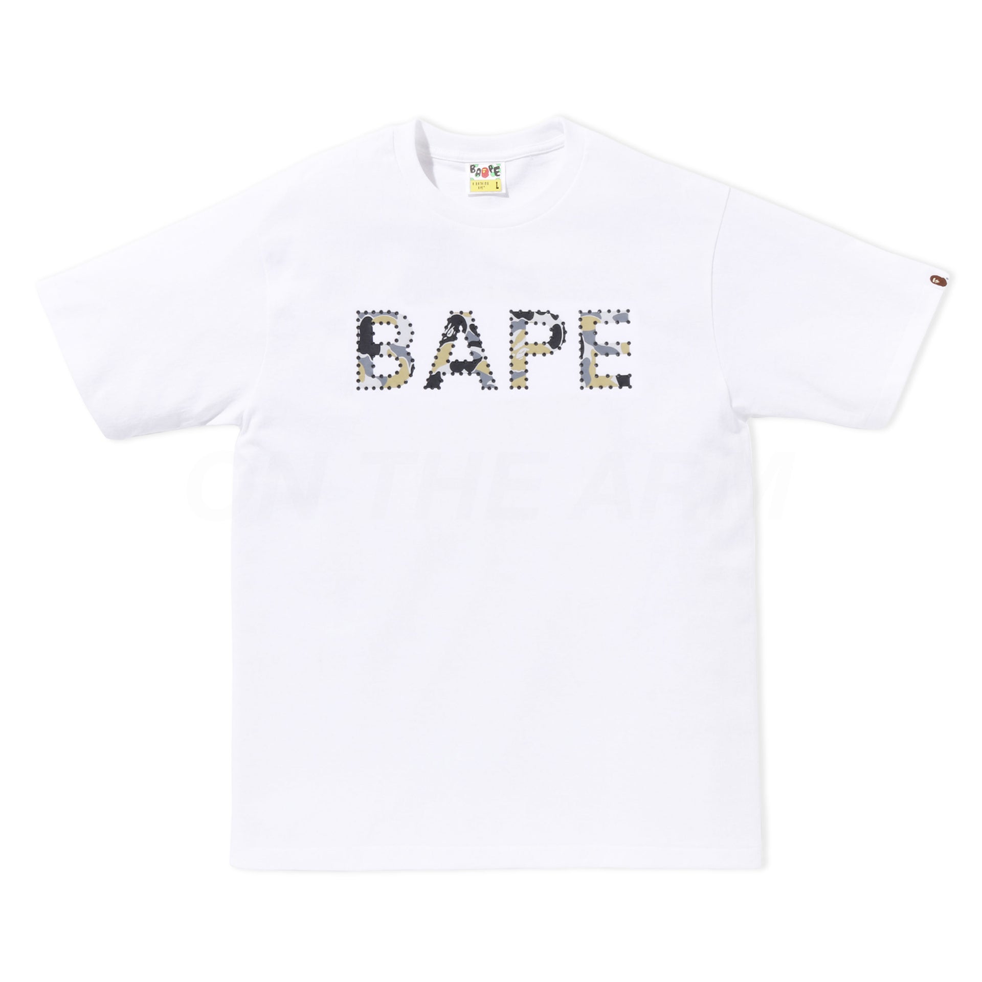 Bape White Ginza Exclusive Swarovski Tee