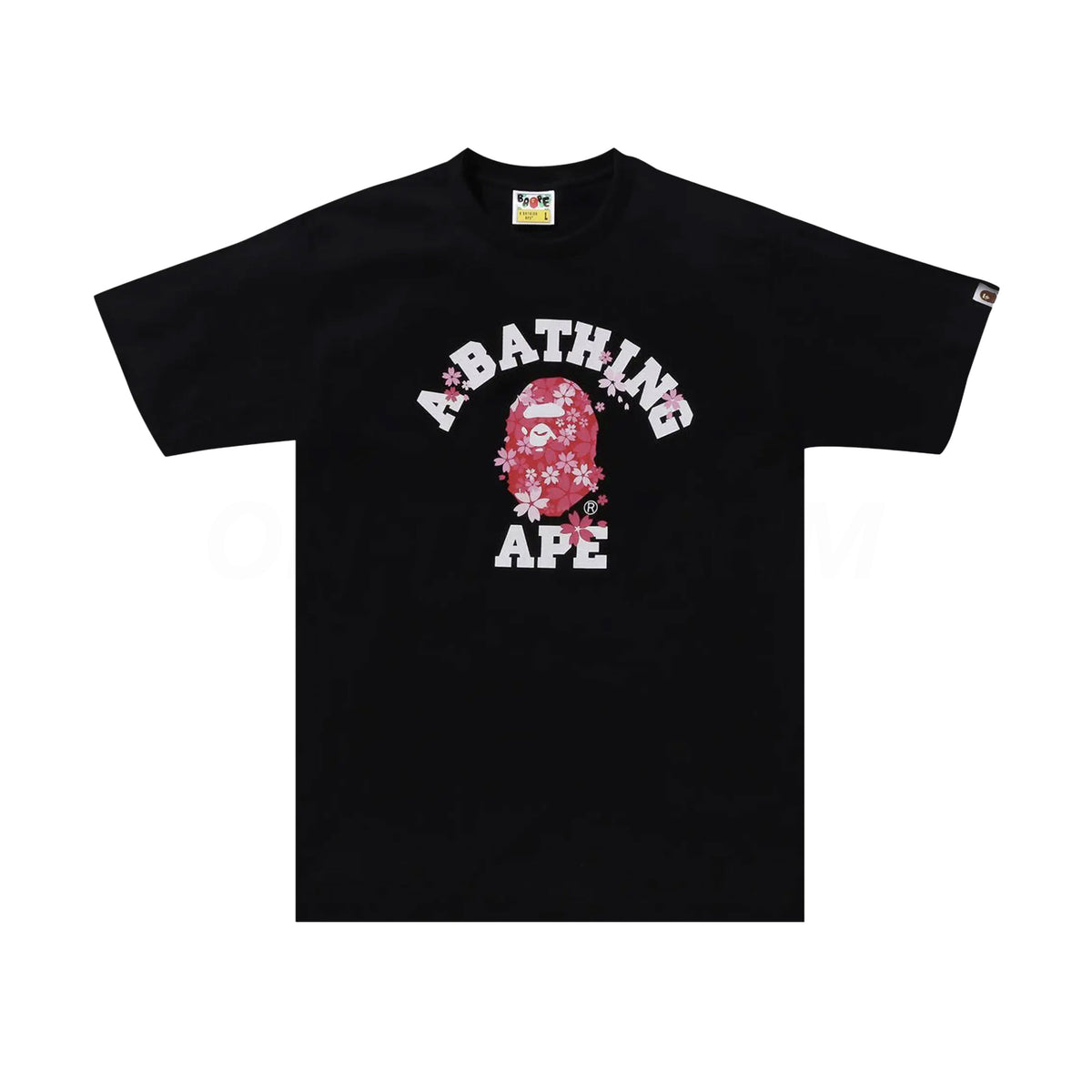 Bape Black Sakura College Tee