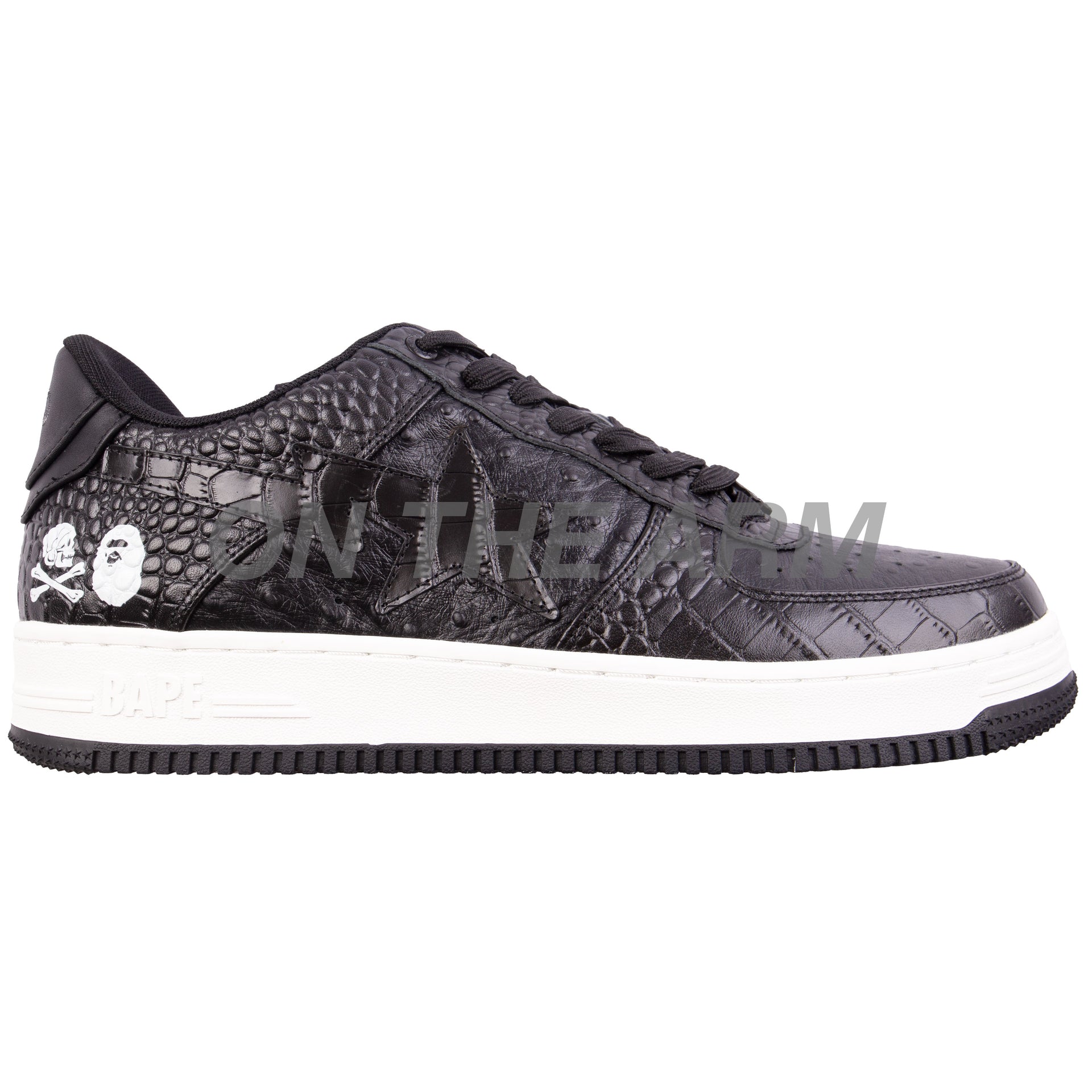 Bape Neighborhood Black Bapesta