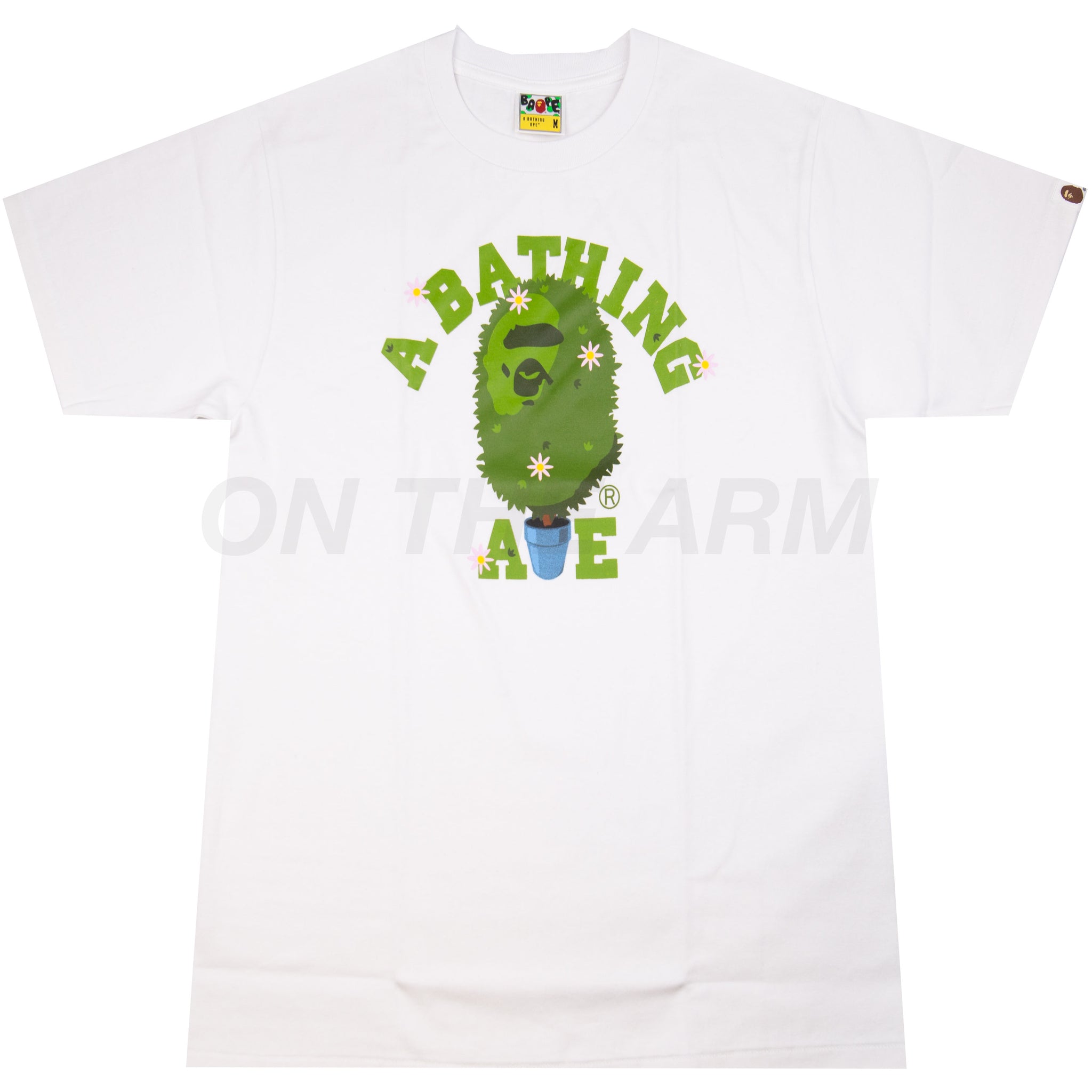 Bape White Spring College Tee