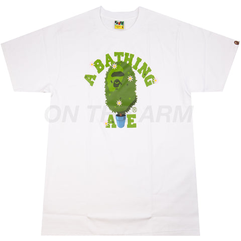 Bape White Spring College Tee