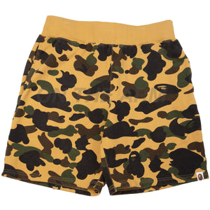 Bape Yellow First Camo Shorts PRE-OWNED