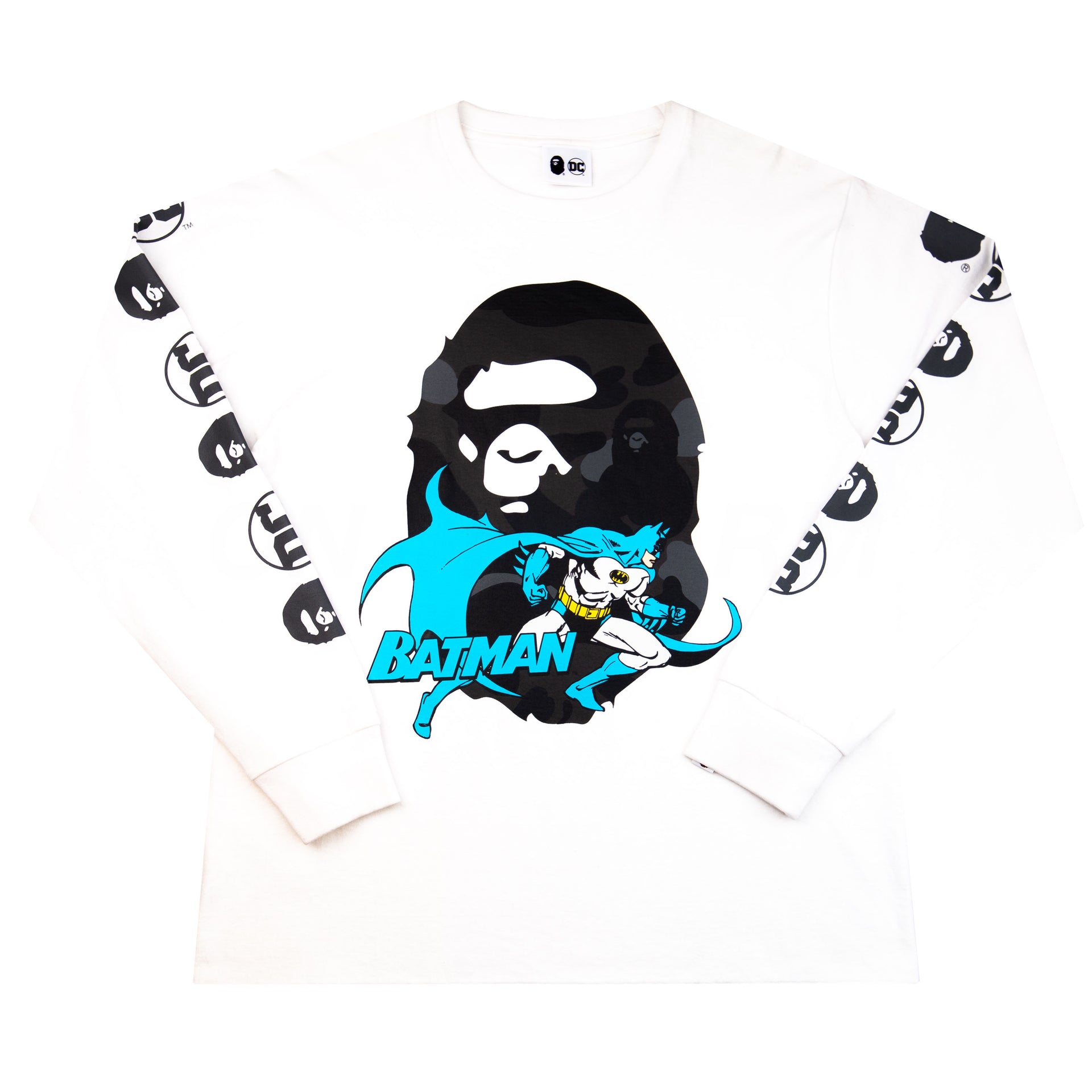 Bape White DC Comics Batman L/S PRE-OWNED
