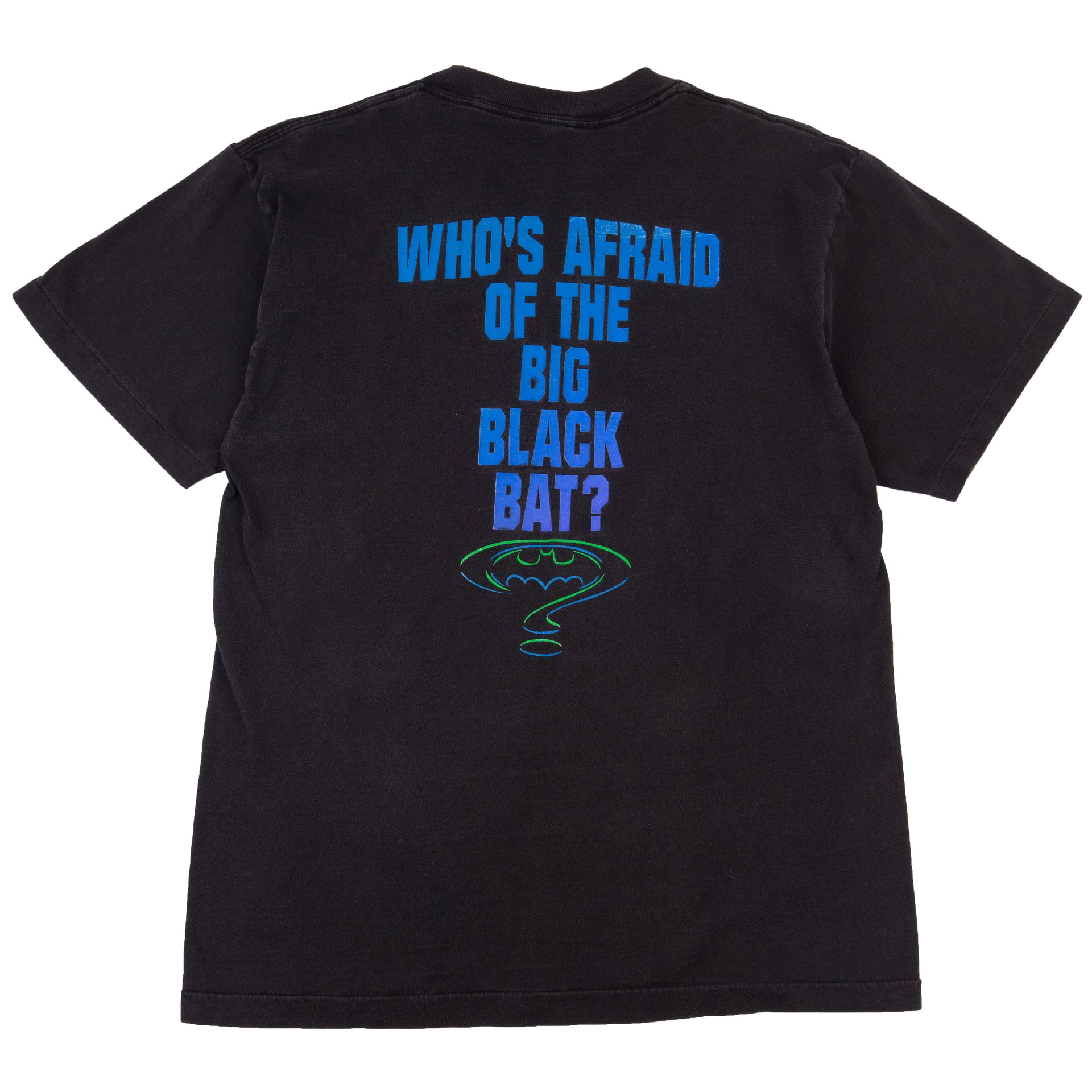 Vintage Black Batman Who's Afraid Tee (1995)
