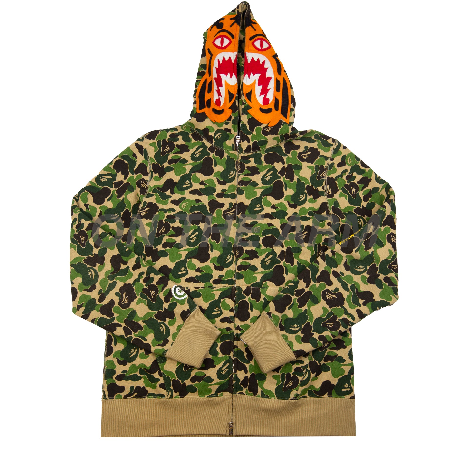 Bape Green ABC Camo Tiger Full Zip PRE-OWNED