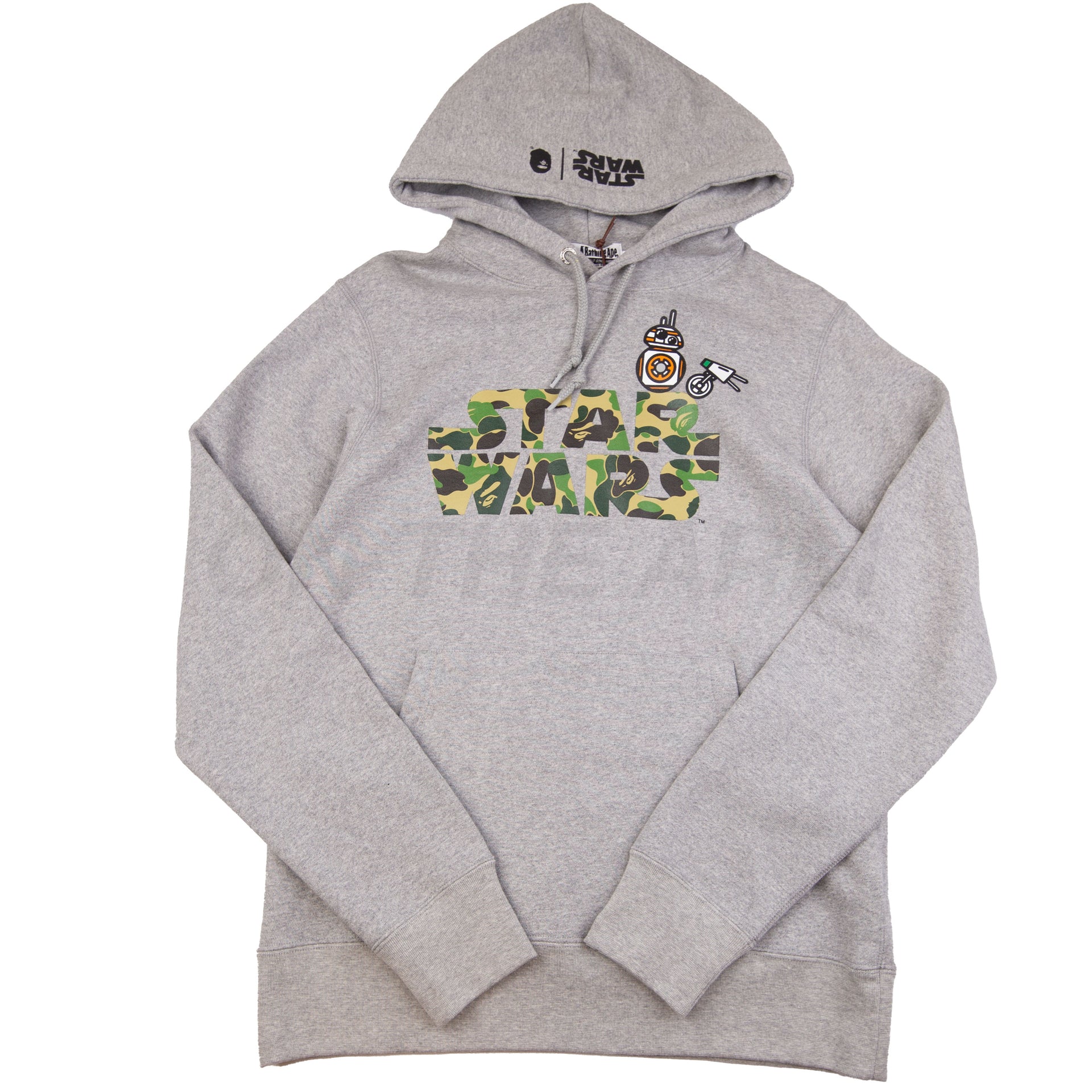 Bape Grey Star Wars BB-8 & D-O Hoodie