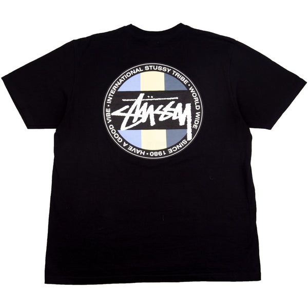 Stussy Black Have A Good Vibe Tee PRE-OWNED