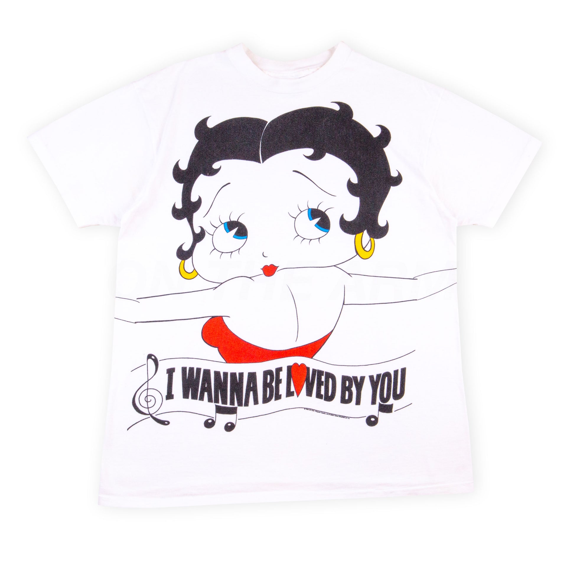Vintage White Betty Boop I Wanna Be Loved By You Tee (1990)