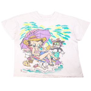 Vintage White Betty Boop Beach Tee (1994)