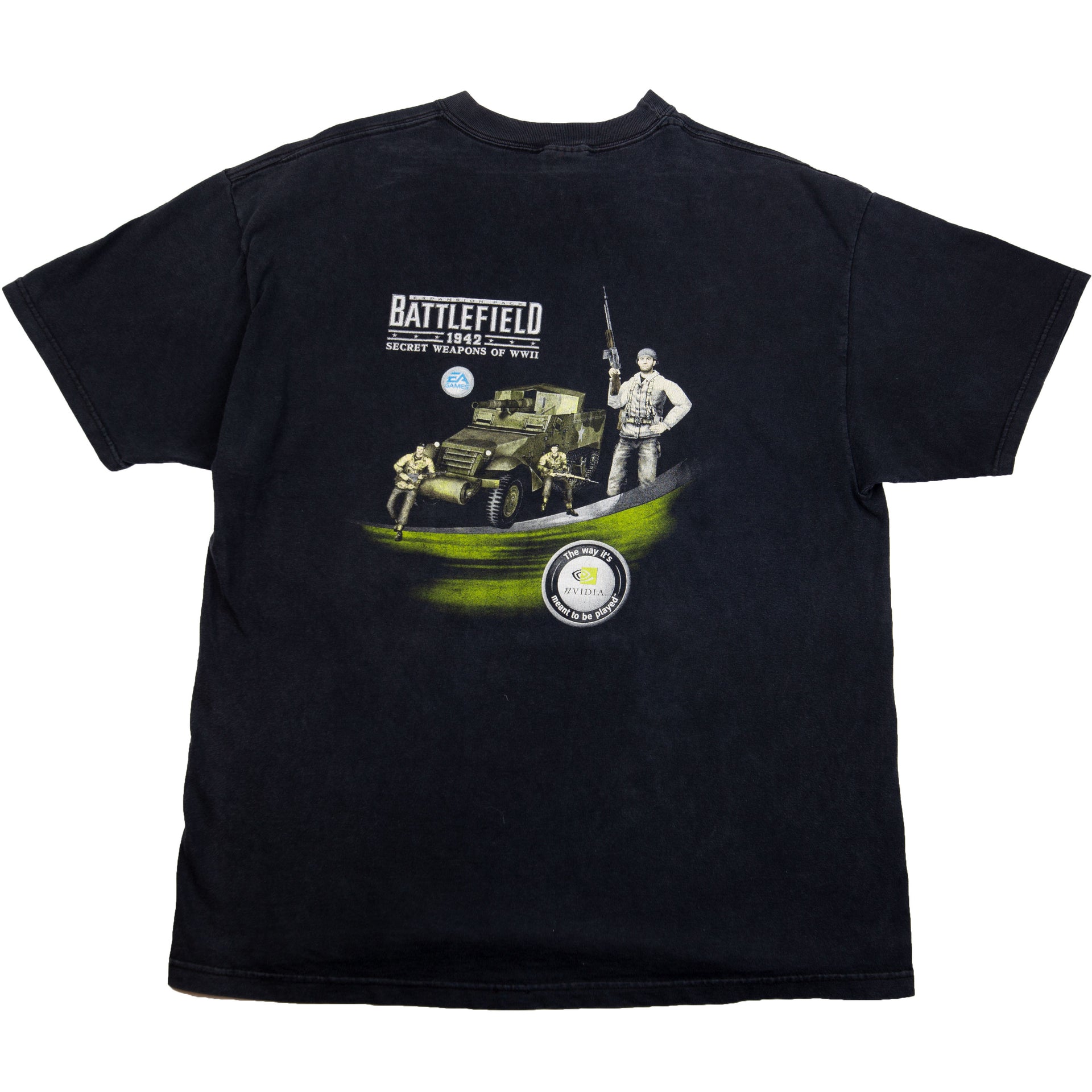 Vintage Black NVIDIA Battlefield 1942 Tee (2000's)