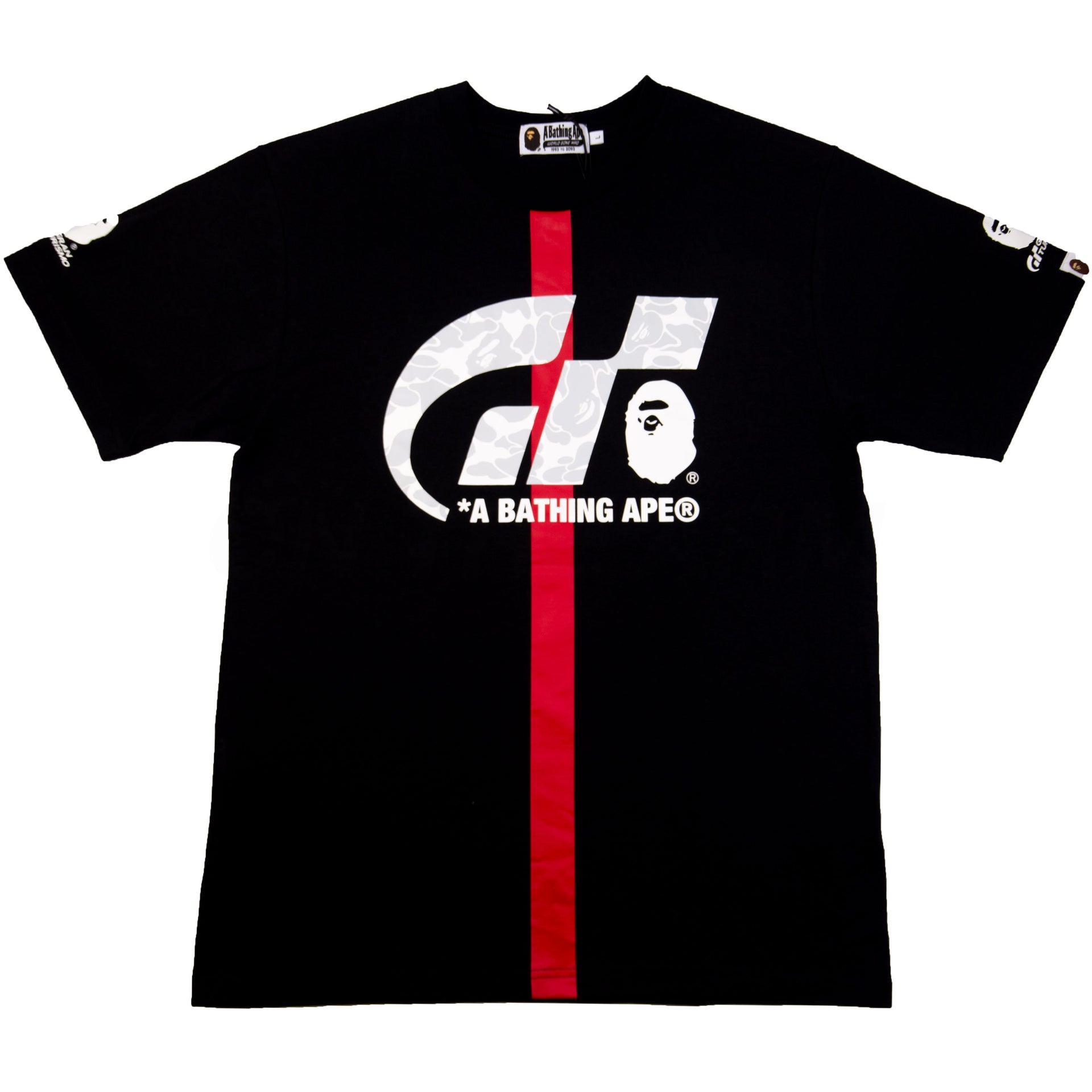 Bape Black Gran Turismo Logo Tee
