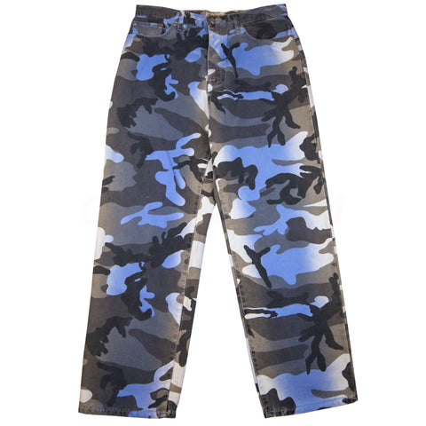 Stussy Painted Camo Big ol Jeans PRE-OWNED