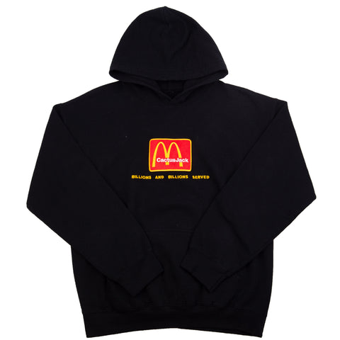 Travis Scott Black McDonalds Billions Served Hoodie PRE-OWNED