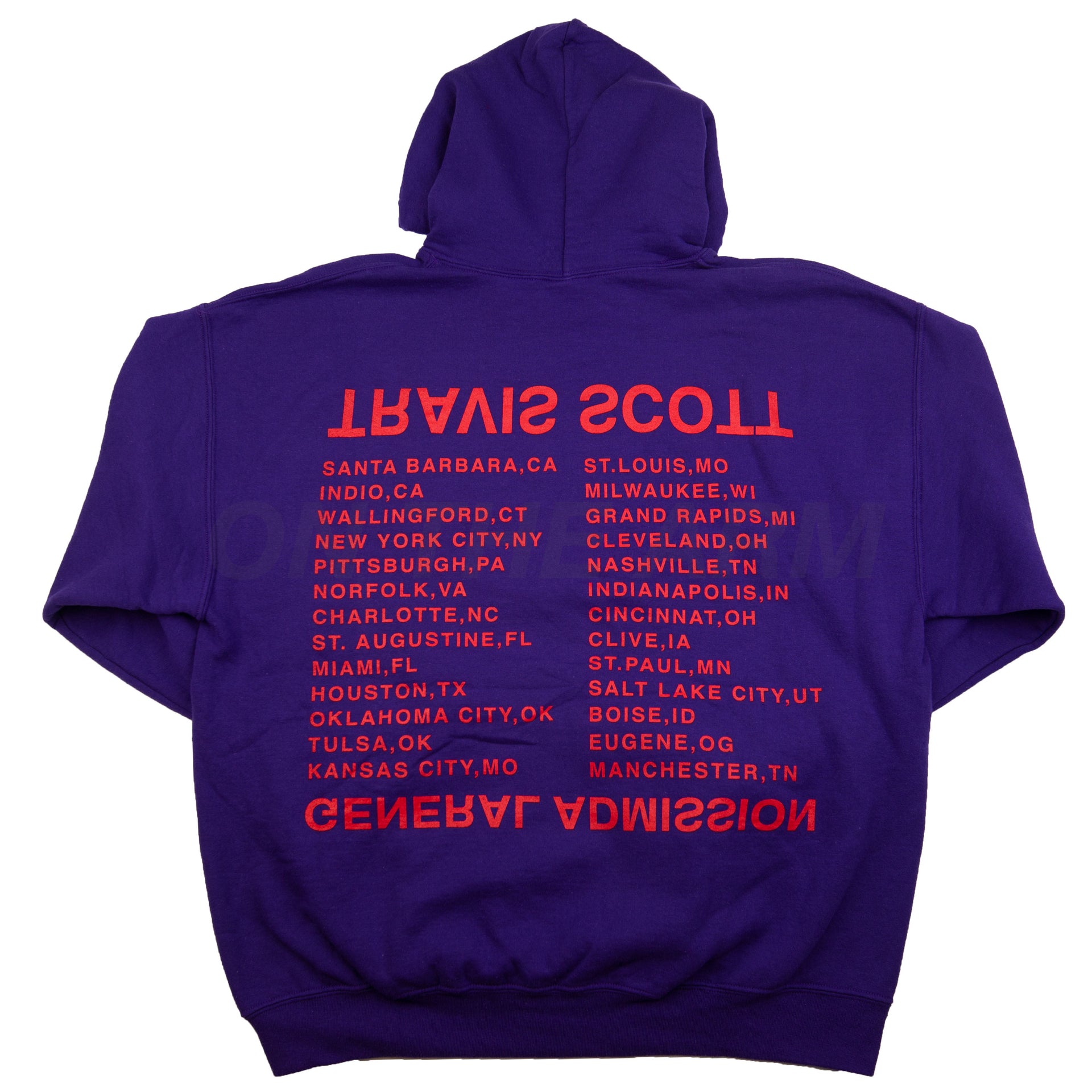 Travis Scott Purple Birds Eye View Tour Hoodie PRE-OWNED