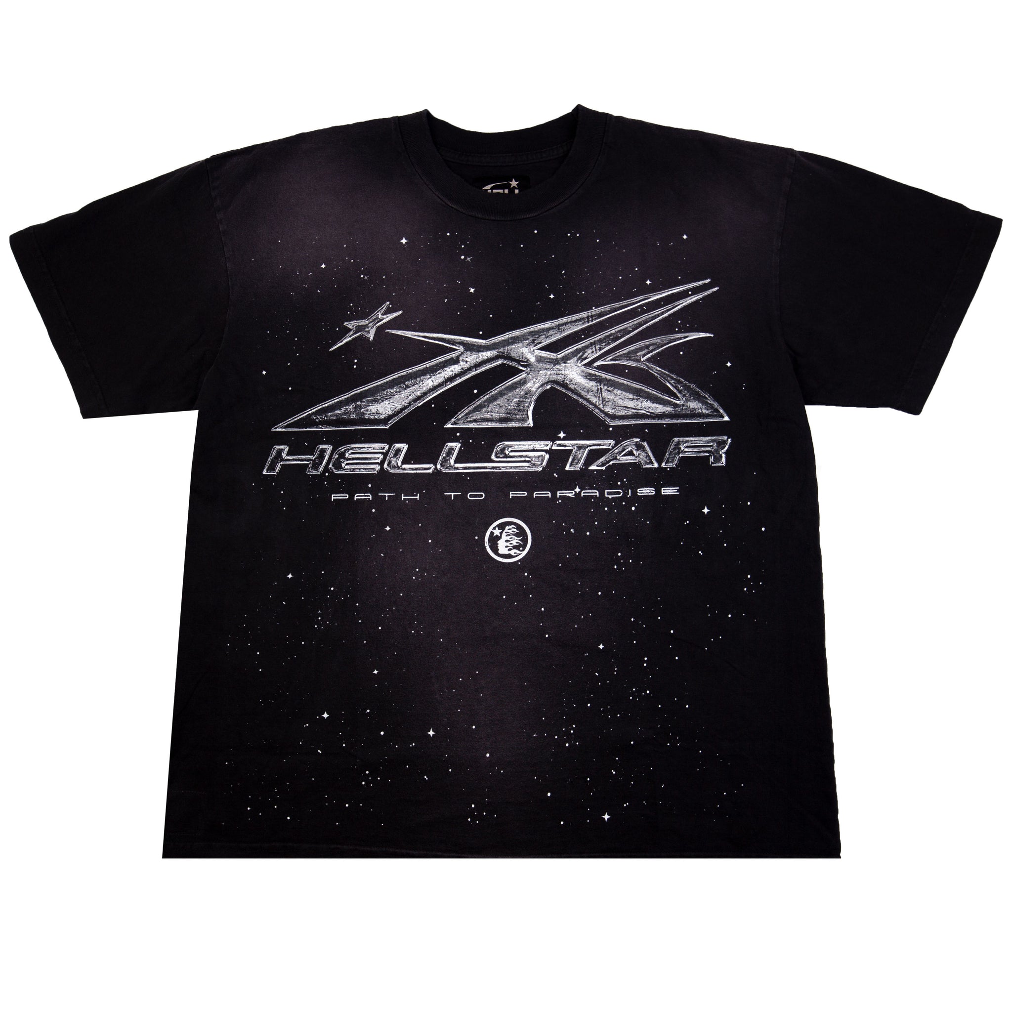 Hellstar Black Chrome Logo Tee
