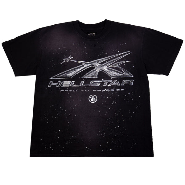 Hellstar Black Chrome Logo Tee