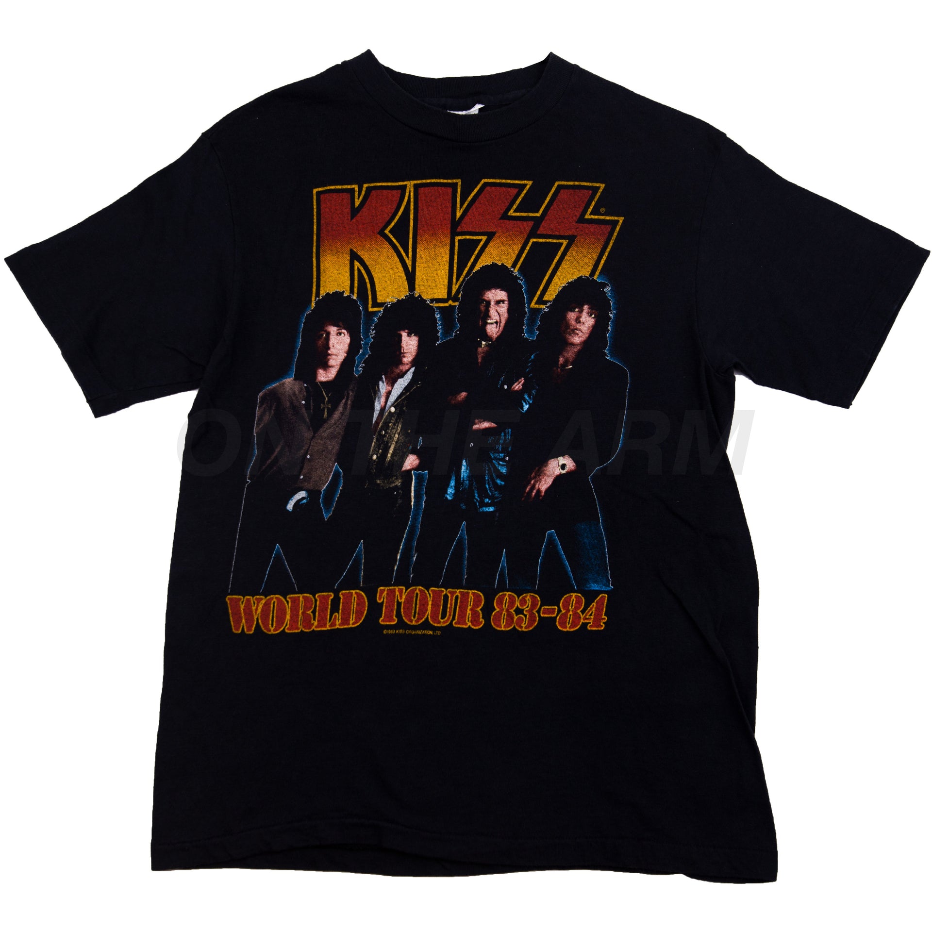 Vintage Black KISS World Tour Tee (1983)