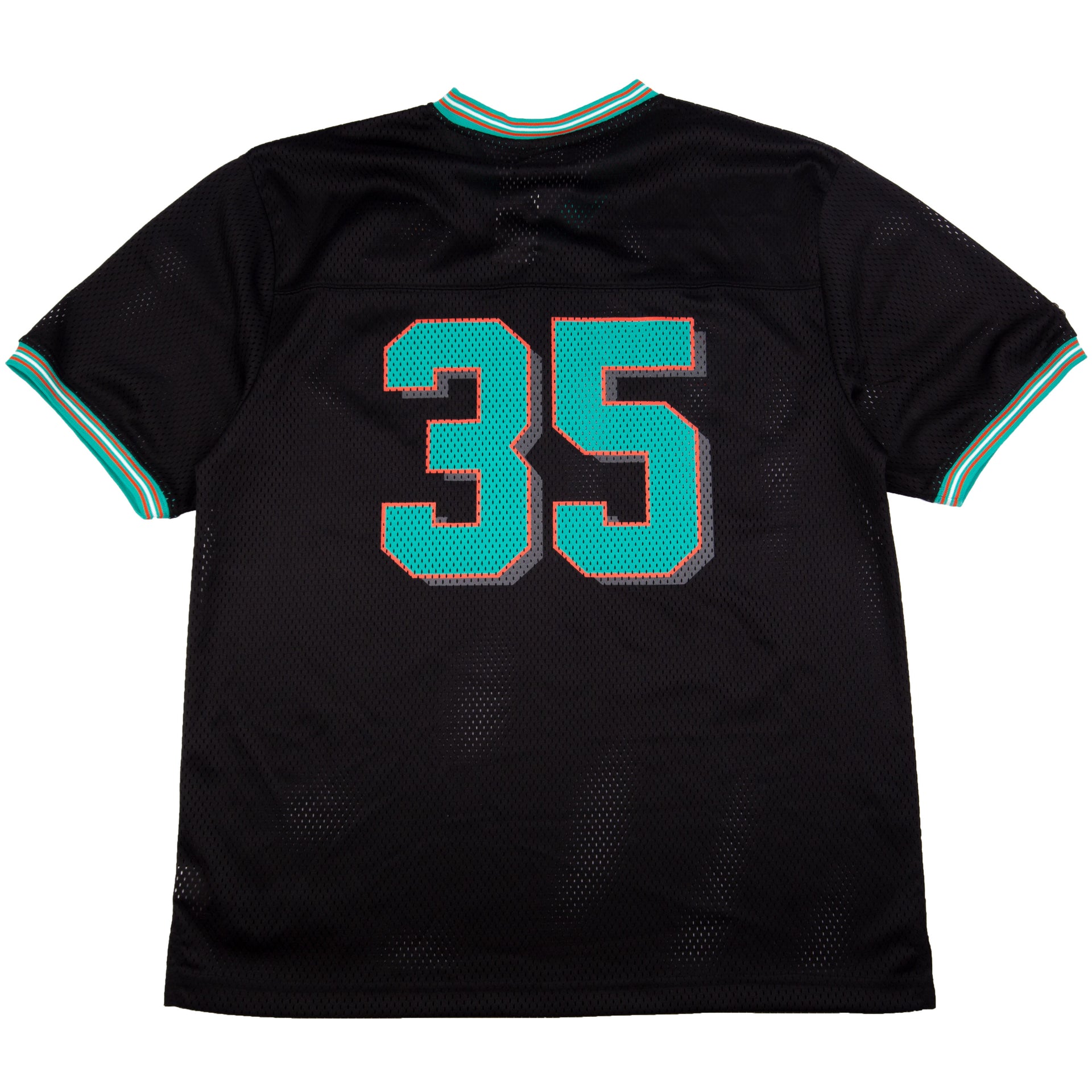 Stussy Black 35th Year Anniversary Football Jersey