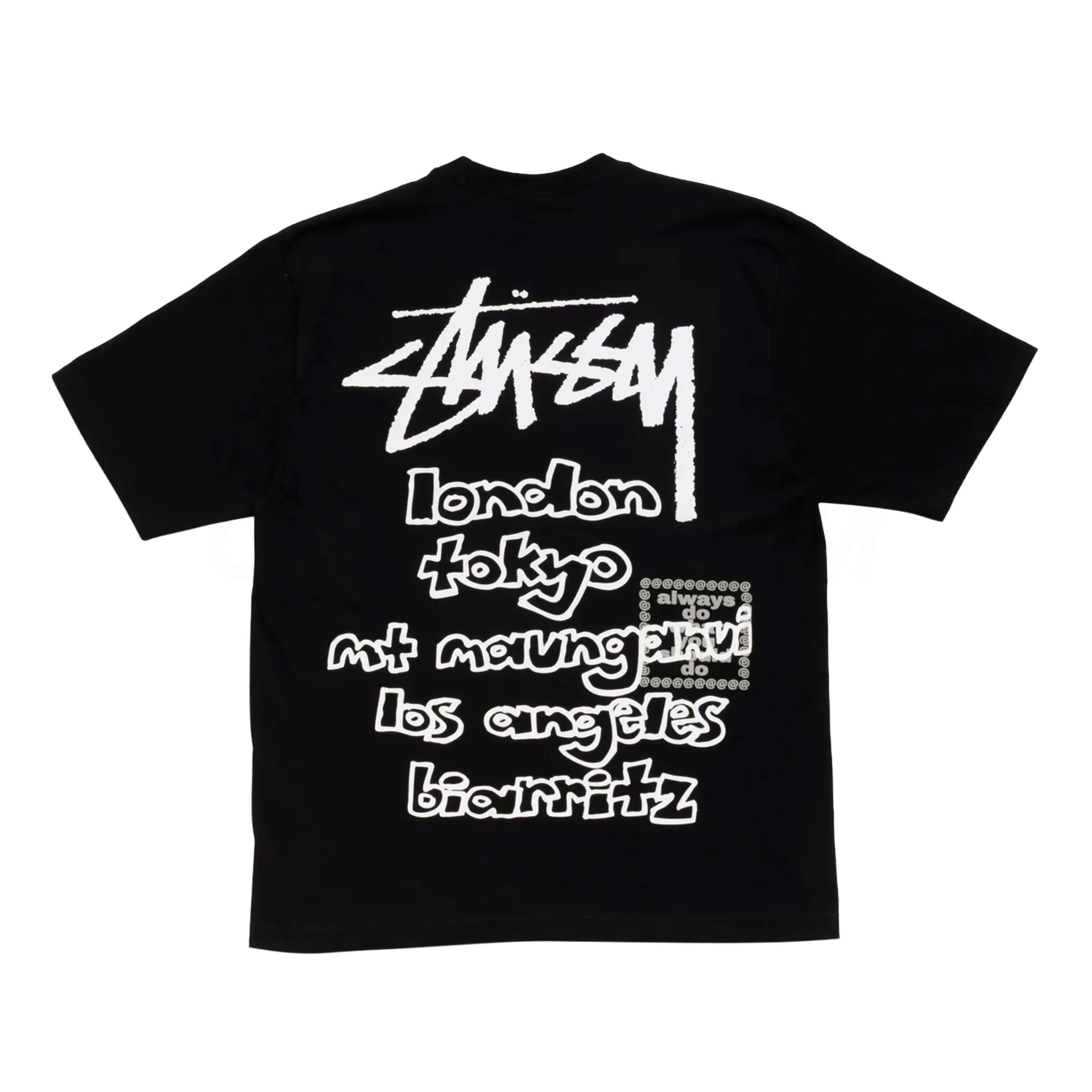 Stussy Black Always World Tour Tee