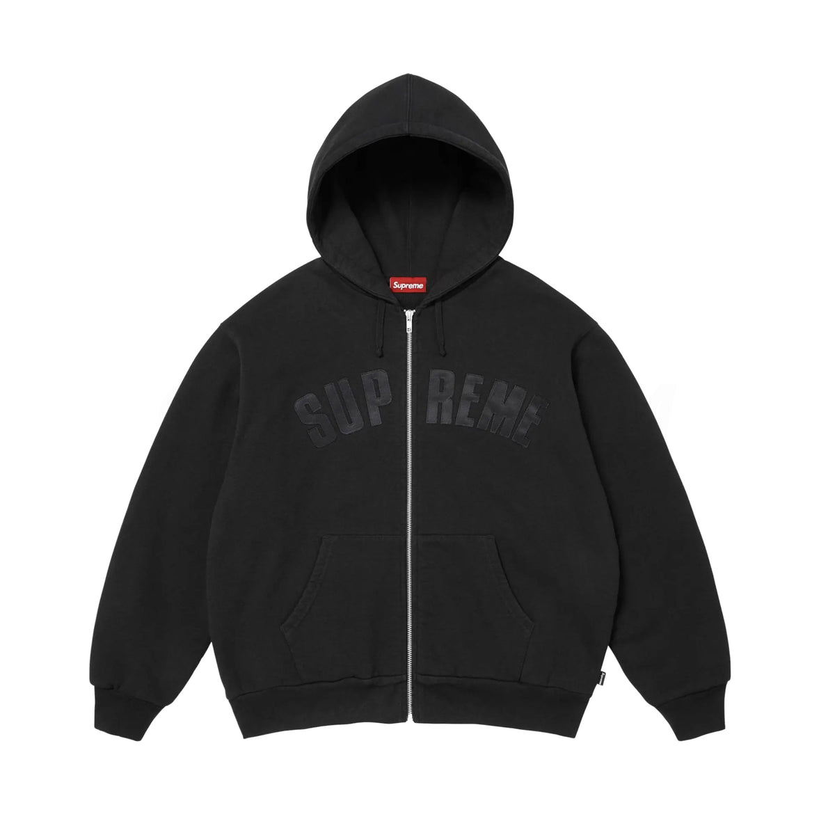 Supreme Black Thermal Lined Arc Logo Zip Up